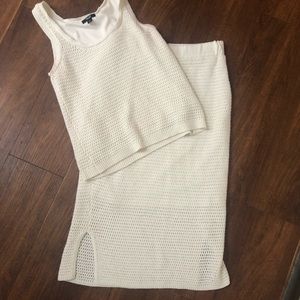 Simply Vera Crochet Knit Skirt & Tank Set medium/small